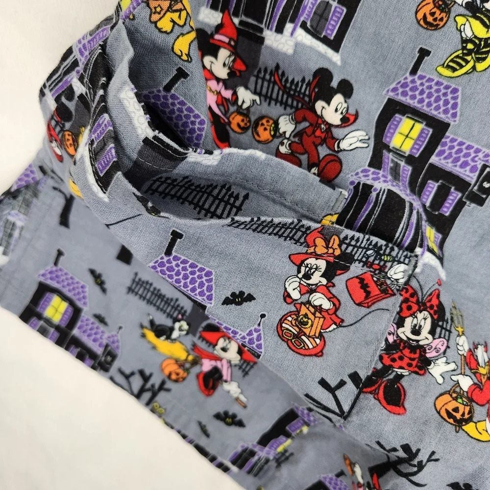 Disney Characters Halloween Scrub Top. Small - Picture 4 of 7